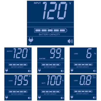 Alternate-Image4 Image for Tripp Lite by Eaton UPS SmartPro 120V 1.5kVA 1kW Line-Interactive Sine Wave UPS 2U Rack/Tower LCD USB DB9 8 Outlets