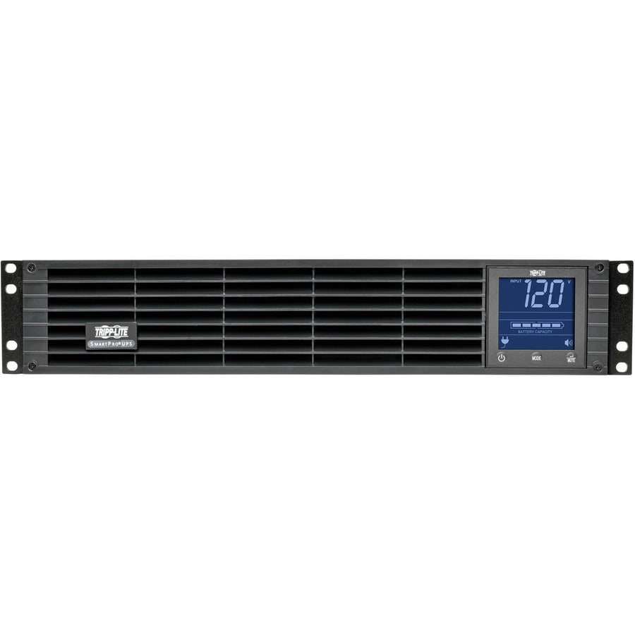 Front Image for Tripp Lite by Eaton UPS SmartPro 120V 1.5kVA 1kW Line-Interactive Sine Wave UPS 2U Rack/Tower LCD USB DB9 8 Outlets