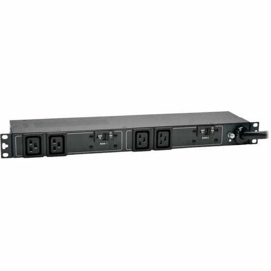 Main Image for Eaton Tripp Lite Series 5.8kW Single-Phase 200-240V Basic PDU, 4 C19 Outlets, NEMA L6-30P Input, 12 ft. (3.66 m) Cord, 1U Rack-Mount