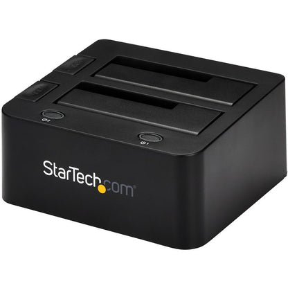 Alternate-Image4 Image for StarTech.com Dual-Bay USB 3.0 to SATA and IDE Hard Drive Docking Station, 2.5/3.5" SATA III and IDE (40 pin), SSD/HDD Dock, Top-Loading