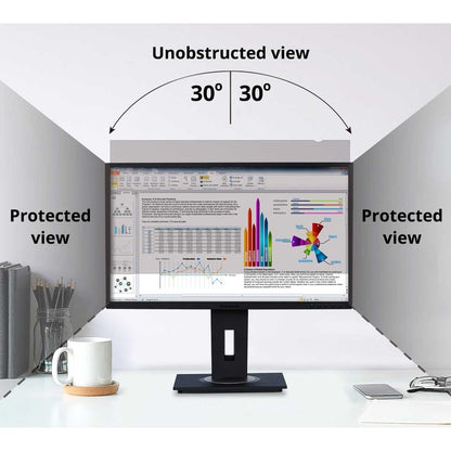 Alternate-Image4 Image for ViewSonic 23" Privacy Filter Screen Protector for Widescreen (16:9) LCD Monitor, Lightweight Anti-glare and Anti-scratch, Black.