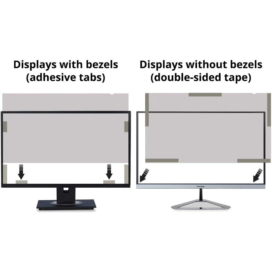Alternate-Image9 Image for ViewSonic 23" Privacy Filter Screen Protector for Widescreen (16:9) LCD Monitor, Lightweight Anti-glare and Anti-scratch, Black.