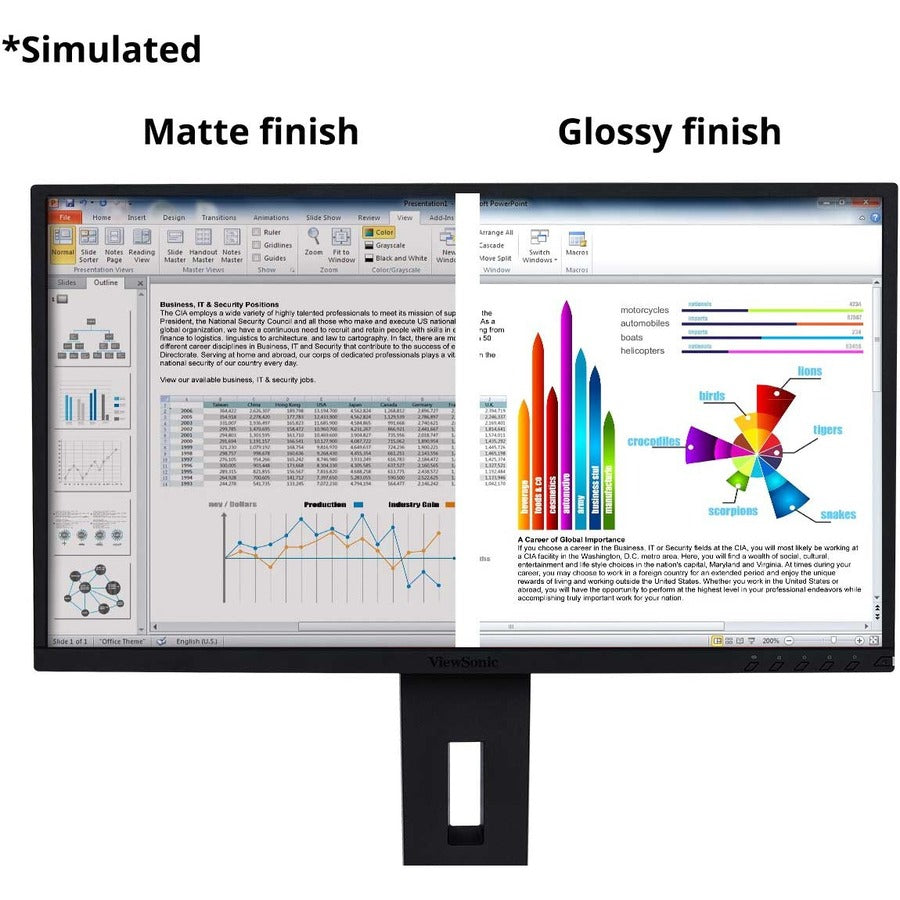 Alternate-Image6 Image for ViewSonic 23" Privacy Filter Screen Protector for Widescreen (16:9) LCD Monitor, Lightweight Anti-glare and Anti-scratch, Black.
