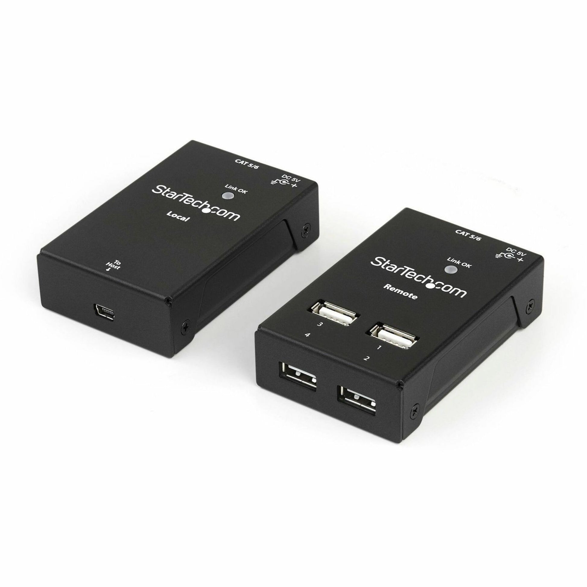 Main Image for StarTech.com 4 Port USB 2.0-Over-Cat5-or-Cat6 Extender - up to 130ft (40m)