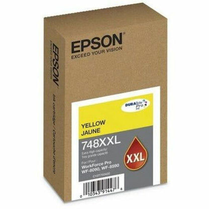 Alternate-Image1 Image for Epson 748 Original Extra High Yield Inkjet Ink Cartridge - Yellow - 1 Pack