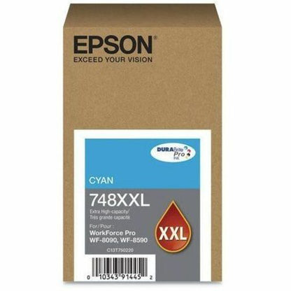 Main Image for Epson DURABrite Pro 748 Original Extra High Yield Inkjet Ink Cartridge - Cyan - 1 Pack