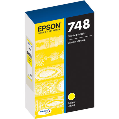 Main Image for Epson DURABrite Pro 748 Original Standard Yield Inkjet Ink Cartridge - Yellow - 1 Each