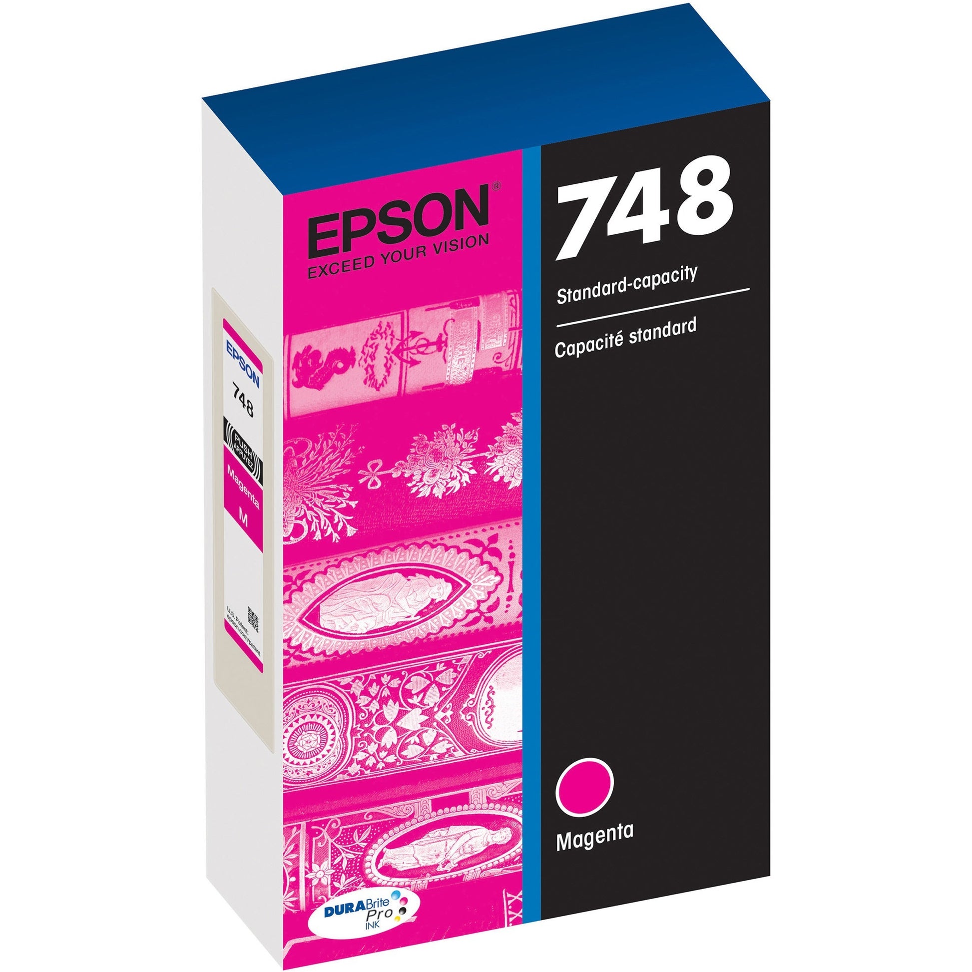 Main Image for Epson DURABrite Pro 748 Original Standard Yield Inkjet Ink Cartridge - Magenta - 1 Each