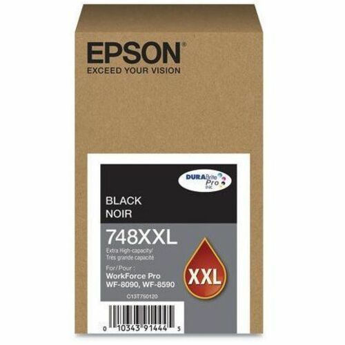 Main Image for Epson DURABrite Pro 748 Original Extra High Yield Inkjet Ink Cartridge - Black - 1 Pack