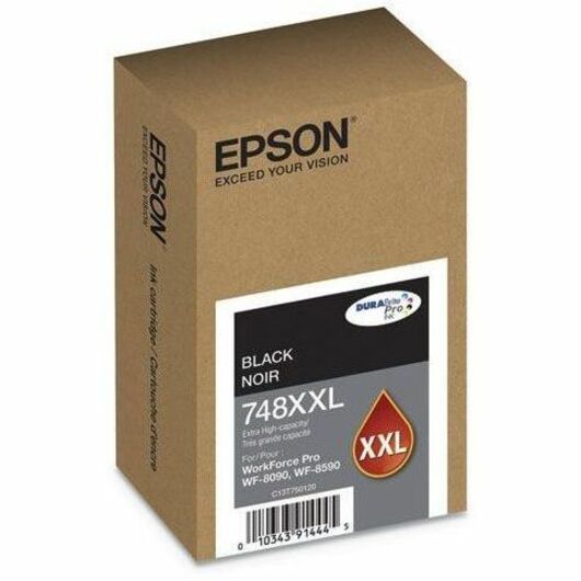 Alternate-Image1 Image for Epson DURABrite Pro 748 Original Extra High Yield Inkjet Ink Cartridge - Black - 1 Pack