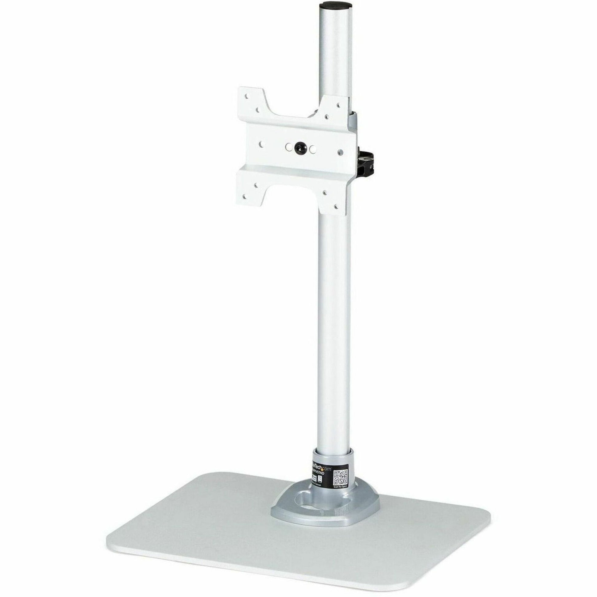 Main Image for StarTech.com Single Monitor Stand, For up to 34" (30.9lb/14kg) VESA Mount Monitors, Works with iMac / Apple Cinema Displays, Steel, Silver