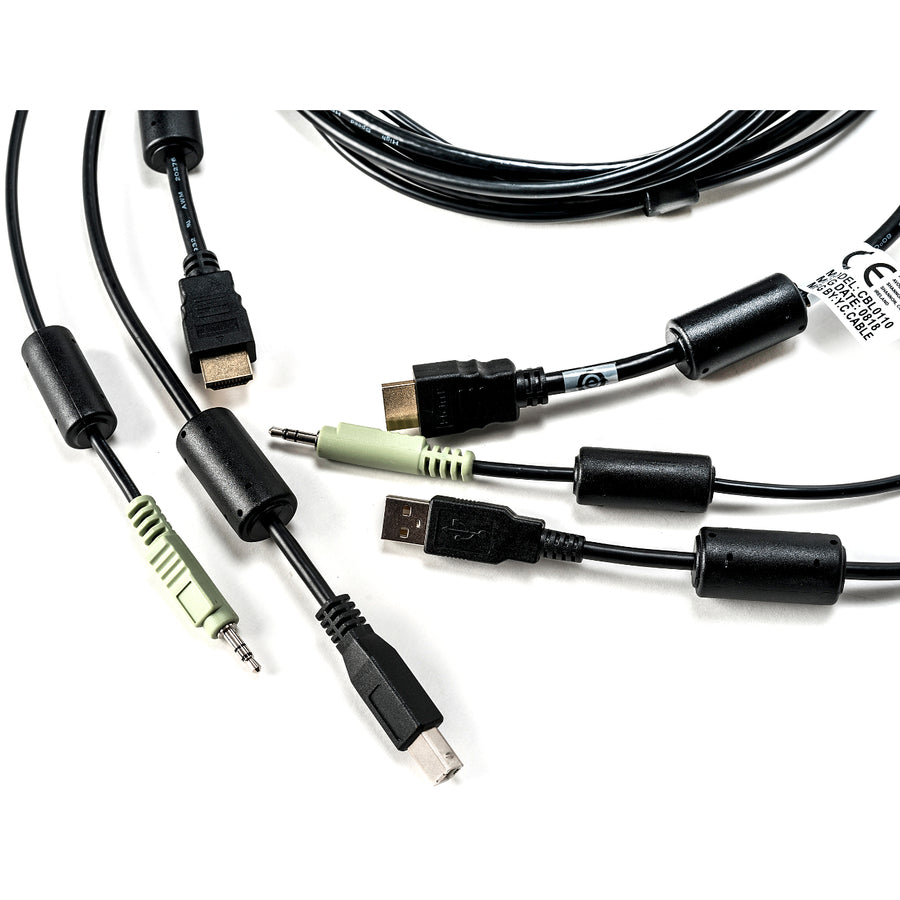 Alternate-Image1 Image for Vertiv Avocent USB Keyboard and Mouse, HDMI and Audio Cable, 6 ft. for Vertiv Avocent SV and SC Series Switches