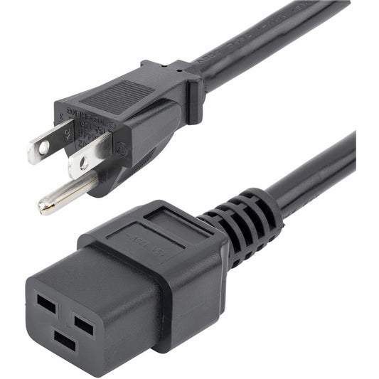 Main Image for StarTech.com 6ft (1.8m) Heavy Duty Power Cord, NEMA 5-15P to C19, 15A 125V, 14AWG, Computer Power Cord, Heavy Gauge Power Cable