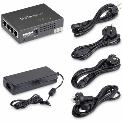 Alternate-Image5 Image for StarTech 4 Port Gigabit Midspan, PoE+ Injector, 802.3at and 802.3af, TAA
