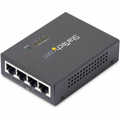 Alternate-Image1 Image for StarTech 4 Port Gigabit Midspan, PoE+ Injector, 802.3at and 802.3af, TAA
