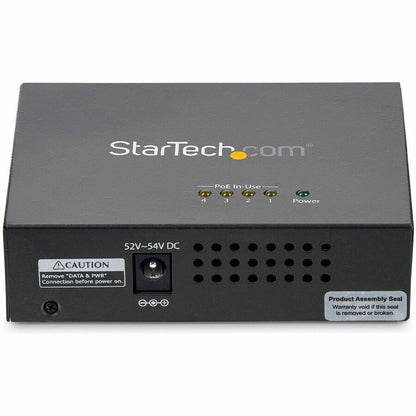 Alternate-Image4 Image for StarTech 4 Port Gigabit Midspan, PoE+ Injector, 802.3at and 802.3af, TAA