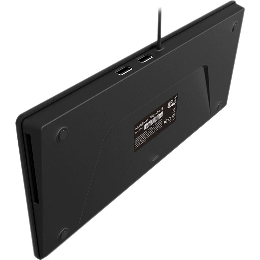 Bottom Image for Adesso Mini Keyboard with USB Hubs