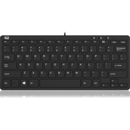 Top Image for Adesso Mini Keyboard with USB Hubs