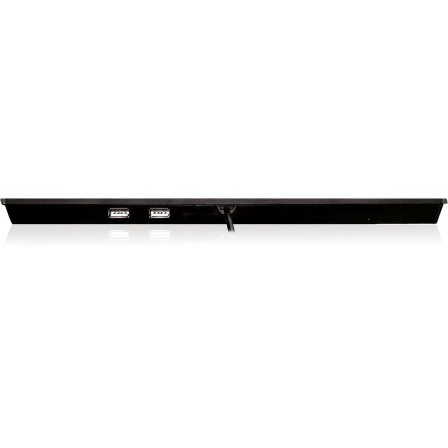 Rear Image for Adesso Mini Keyboard with USB Hubs