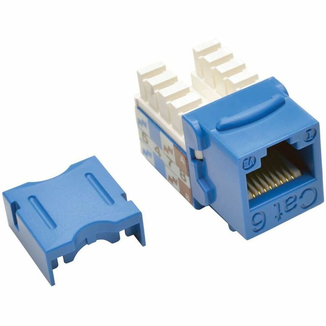 Main Image for Eaton Tripp Lite Series Cat6/Cat5e 110 Style Punch Down Keystone Jack - Blue, 25-Pack, TAA