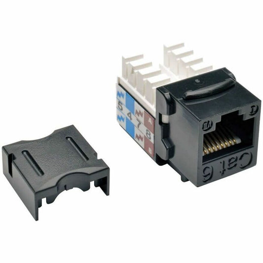 Main Image for Eaton Tripp Lite Series Cat6/Cat5e 110 Style Punch Down Keystone Jack - Black, 10-Pack, TAA