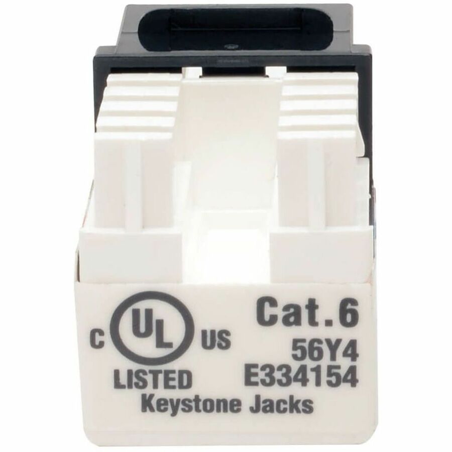 Alternate-Image2 Image for Eaton Tripp Lite Series Cat6/Cat5e 110 Style Punch Down Keystone Jack - Black, 10-Pack, TAA