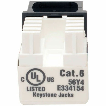Alternate-Image2 Image for Eaton Tripp Lite Series Cat6/Cat5e 110 Style Punch Down Keystone Jack - Black, 10-Pack, TAA