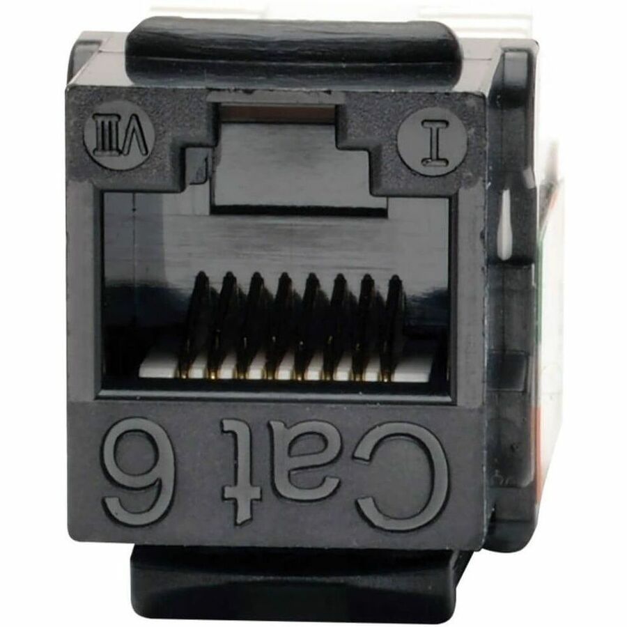 Alternate-Image1 Image for Eaton Tripp Lite Series Cat6/Cat5e 110 Style Punch Down Keystone Jack - Black, 10-Pack, TAA