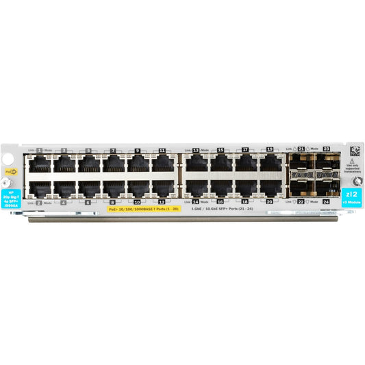 Main Image for HPE 20-port 10/100/1000BASE-T PoE+ / 4-port 1G/10GbE SFP+ MACsec v3 zl2 Module
