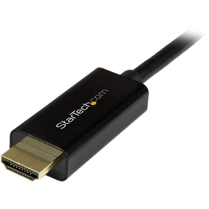 Alternate-Image3 Image for StarTech.com 3ft (1m) DisplayPort to HDMI Cable, 4K 30Hz Video, DP 1.2 to HDMI Adapter Cable Converter for HDMI Monitor/Display, Passive