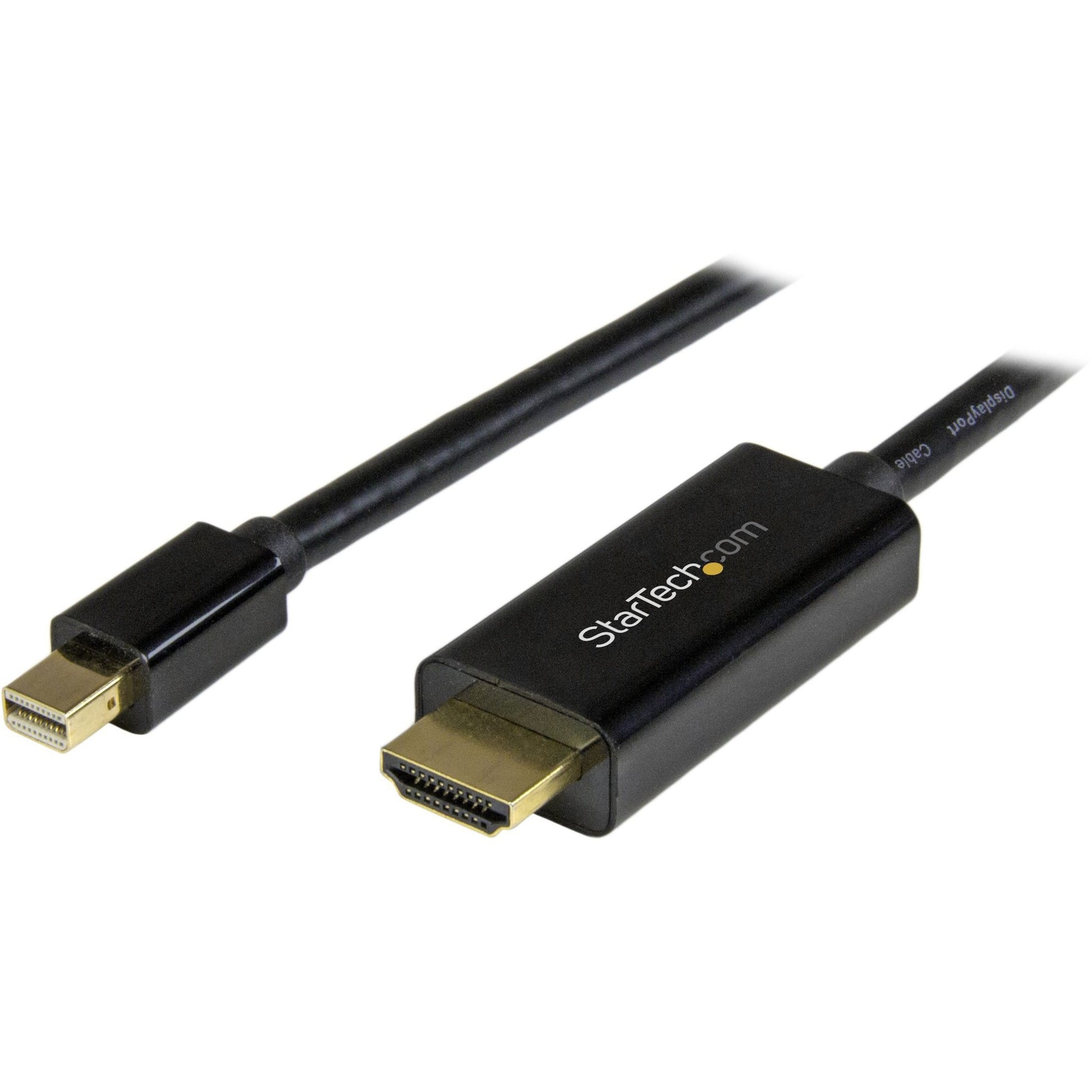 Main Image for StarTech.com 3ft (1m) Mini DisplayPort to HDMI Cable, 4K 30Hz Video, Mini DP to HDMI Adapter/Converter Cable, mDP to HDMI Monitor/Display