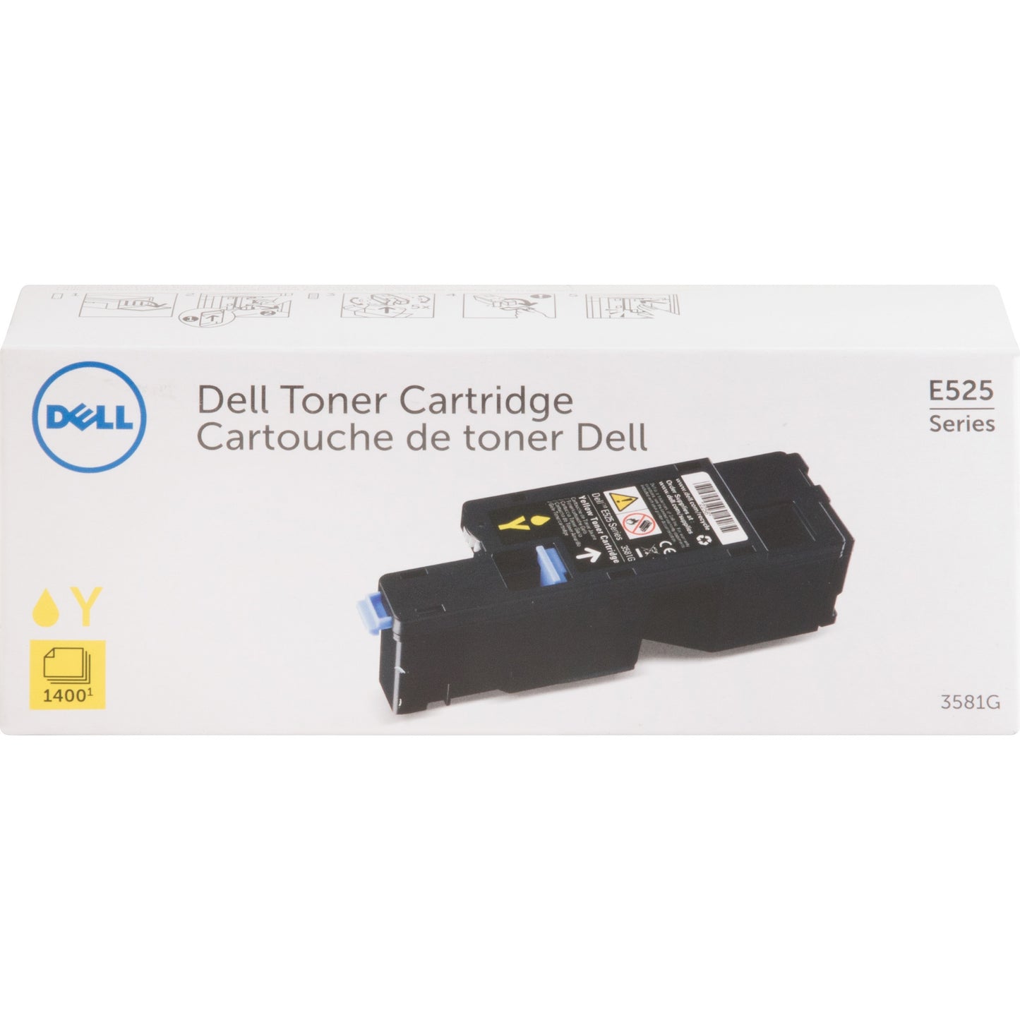 Main Image for Dell Original Laser Toner Cartridge - Yellow - 1 Each