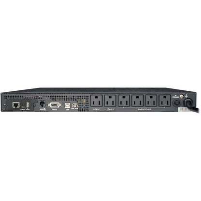 Rear Image for Eaton Tripp Lite Series SmartPro 120V 750VA 600W Line-Interactive Sine Wave UPS, 1U Rack/Vertical, Pre-installed WEBCARDLX Network Interface, USB, DB9 Serial