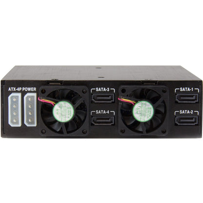 Alternate-Image2 Image for StarTech 4-Bay Mobile Rack Backplane for 2.5in SATA/SAS Drives, TAA