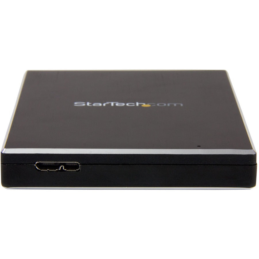 Alternate-Image1 Image for StarTech 2.5" External Hard Drive Enclosure - Supports UASP - Aluminum - USB 3.1 Enclosure - SSD/HDD Enclosure, TAA
