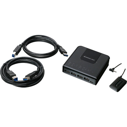 Alternate-Image2 Image for IOGEAR 2x4 USB 3.0 Peripheral Sharing Switch