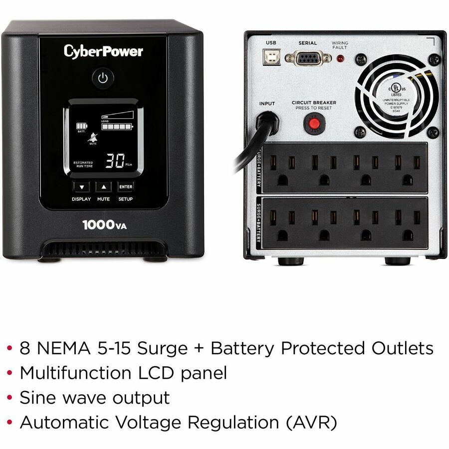 Alternate-Image3 Image for CyberPower OR1000PFCLCD PFC Sinewave UPS Systems
