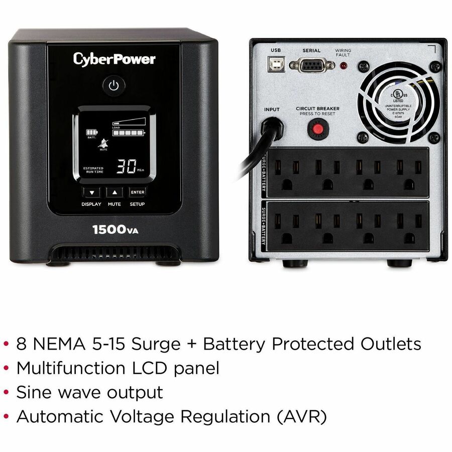 Alternate-Image2 Image for CyberPower OR1500PFCLCD PFC Sinewave UPS Systems