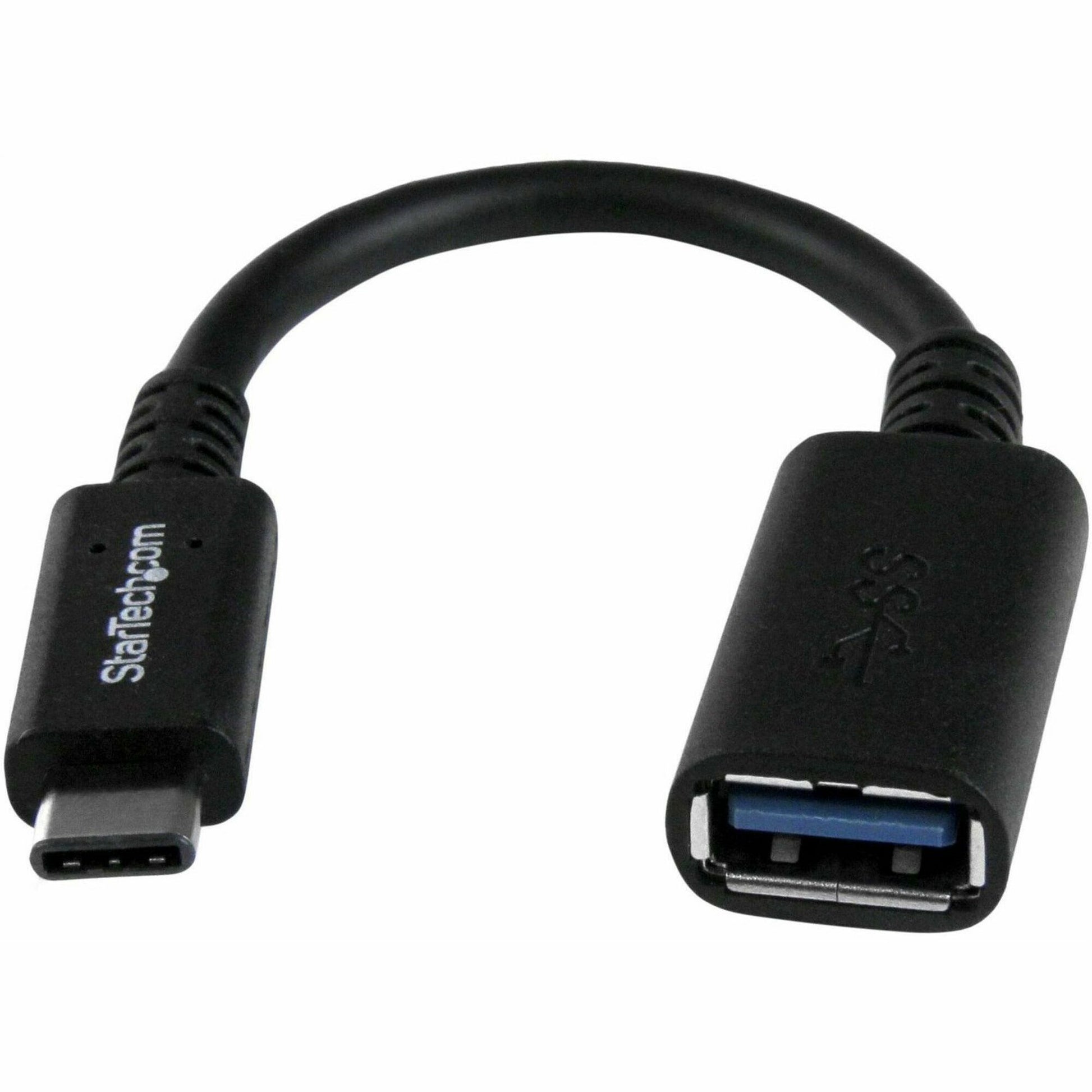 Main Image for StarTech.com USB-C to USB Adapter - 6in - USB 3.0 (5Gbps) USB-IF Certified - USB-C to USB-A - USB 3.2 Gen 1 - USB C Adapter - USB Type C
