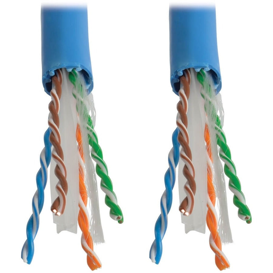 Alternate-Image1 Image for Tripp Lite by Eaton Cat6 Gigabit Solid Core UTP PVC Bulk Ethernet Cable Blue 1000 ft. (304.8 m) TAA