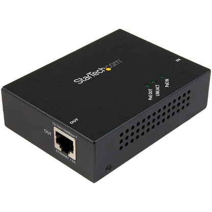 Main Image for StarTech.com 1 Port Gigabit PoE+ Extender - 802.3at and 802.3af - 100 m (330 ft) - Power over Ethernet Extender - PoE Repeater Network Extender