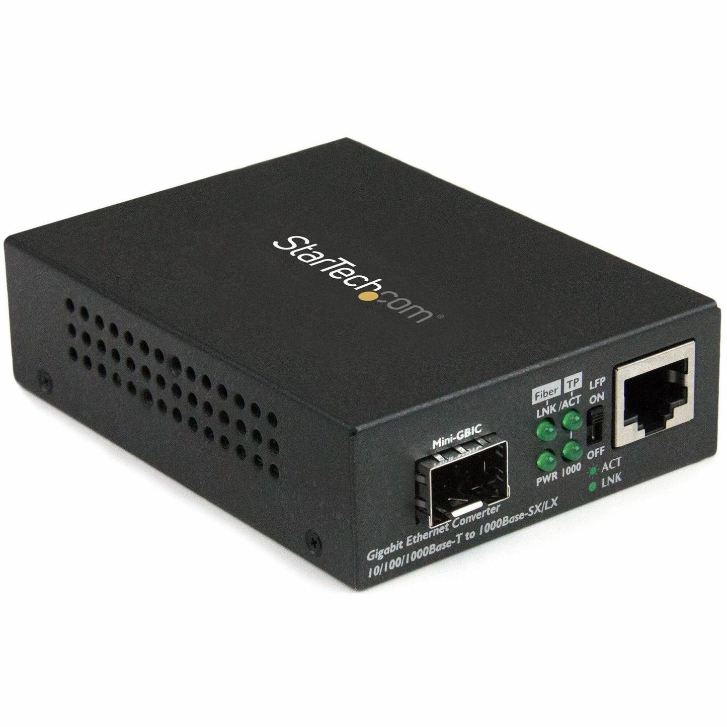 Main Image for StarTech.com Gigabit Ethernet Fiber Media Converter with Open SFP Slot - Supports 10/100/1000 Networks