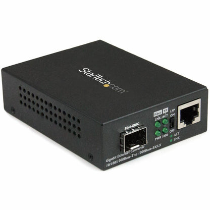Main Image for StarTech.com Gigabit Ethernet Fiber Media Converter with Open SFP Slot - Supports 10/100/1000 Networks