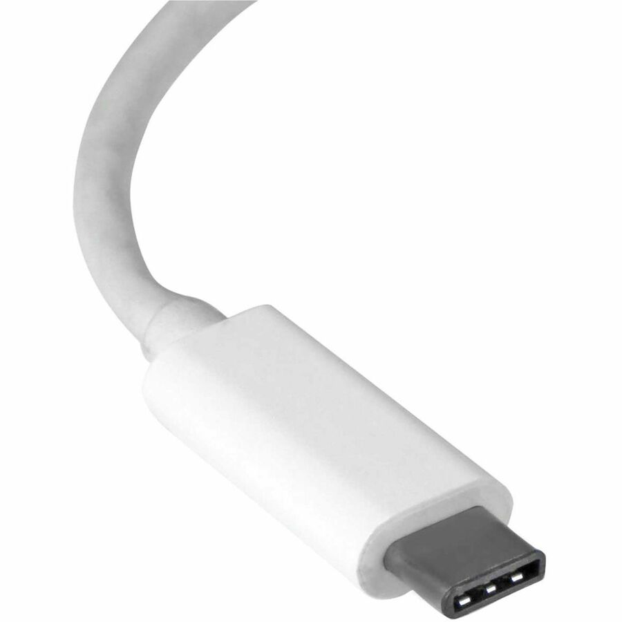 Alternate-Image2 Image for StarTech.com USB-C to Gigabit Ethernet Adapter - White - Thunderbolt 3 Port Compatible - USB Type C Network Adapter