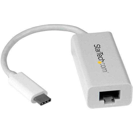 Main Image for StarTech.com USB-C to Gigabit Ethernet Adapter - White - Thunderbolt 3 Port Compatible - USB Type C Network Adapter