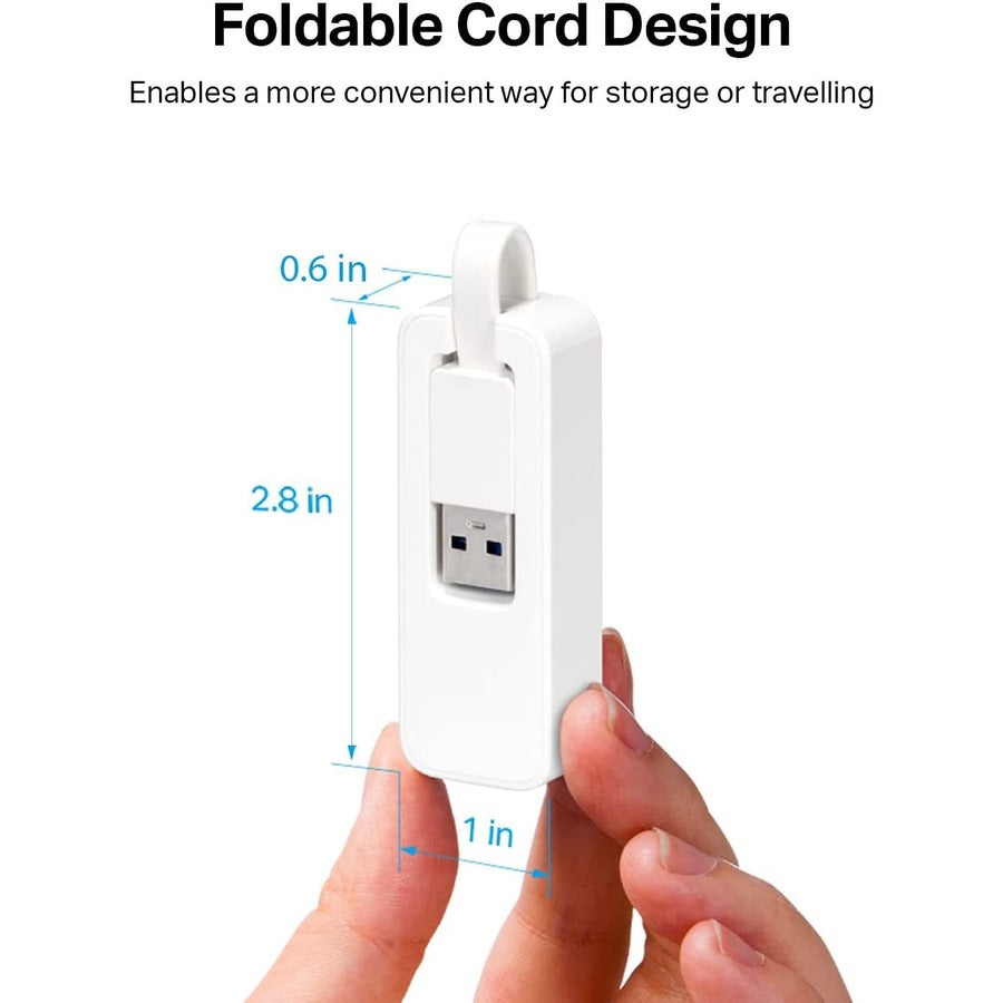 Alternate-Image10 Image for TP-Link UE300 - Foldable USB 3.0 to 10/100/1000 Gigabit Ethernet LAN Network Adapter