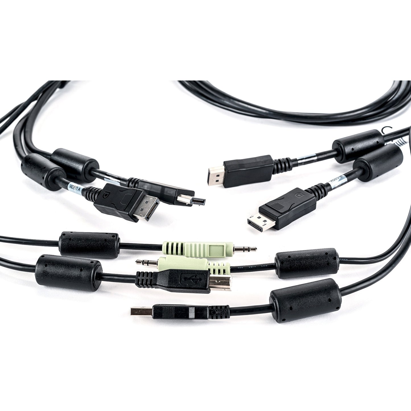 Main Image for Vertiv Avocent USB Keyboard and Mouse, Dual DisplayPort and Audio Cable, 6 ft. for Vertiv Avocent SV and SC Series Switches
