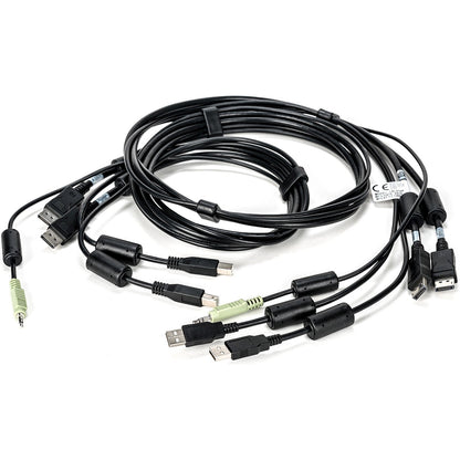 Main Image for Vertiv Avocent Dual USB Keyboard and Mouse, Dual DisplayPort and Audio Cable, 6 ft. for Vertiv Avocent SV and SC Series Switches