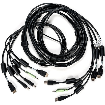 Alternate-Image2 Image for Vertiv Avocent USB Keyboard and Mouse, Dual HDMI and Audio Cable, 10 ft. for Vertiv Avocent SV and SC Series Switches
