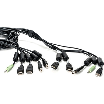 Alternate-Image1 Image for Vertiv Avocent USB Keyboard and Mouse, Dual HDMI and Audio Cable, 10 ft. for Vertiv Avocent SV and SC Series Switches